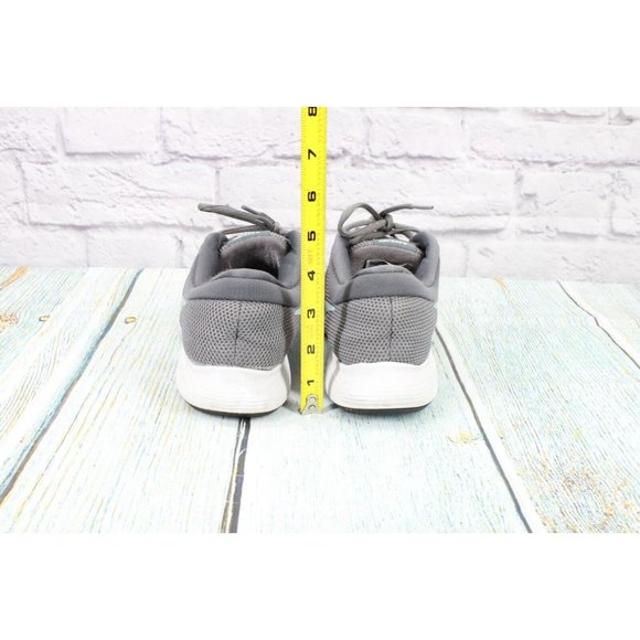 Nike Gray Mesh Lace Up Low Top Sneaker Running Shoes Size 8 - Picture 6 of 9